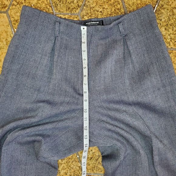 VTG Liz Claiborne 100% Wool Oversize Pleated Pants Trousers High Rise SZ 14P - Picture 14 of 15